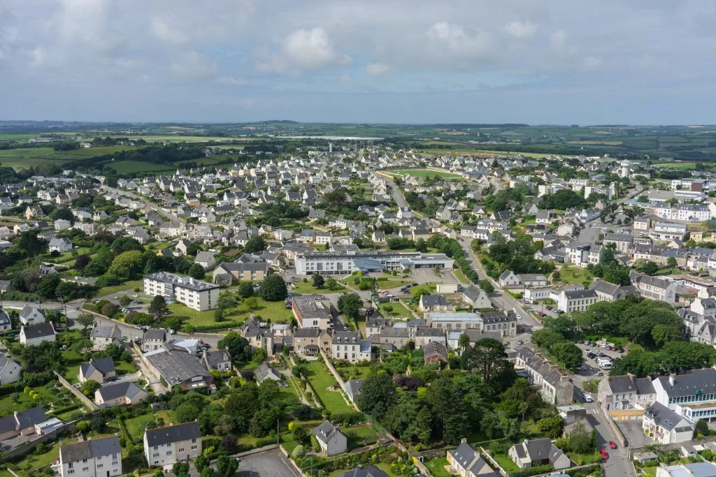 vue du CH Lejeune depuis le ciel