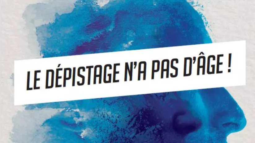 Affiche CeGIDD "Le dépistage n'a pas d'âge"