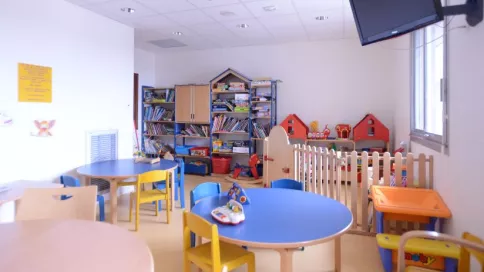 salle de jeu du service de chirurgie pédiatrique