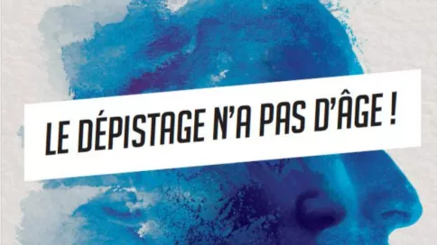 Affiche CeGIDD "Le dépistage n'a pas d'âge"